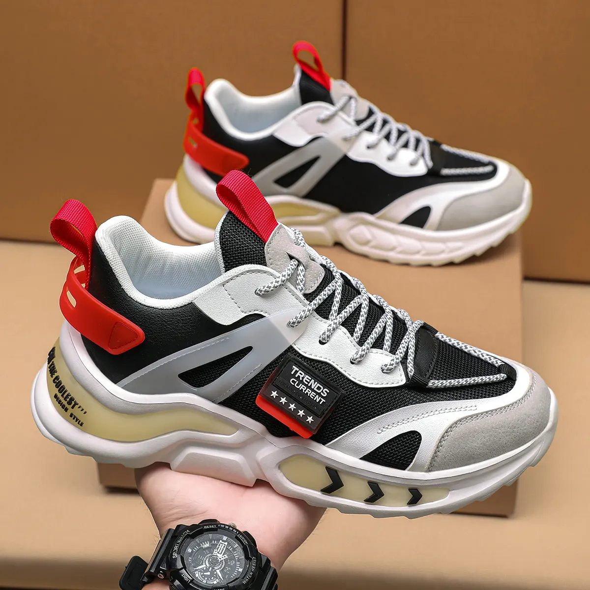 casual men's cross-border trend all-match Korean running shoes sneakers for men custom shoes with logo