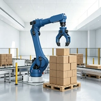 Bras de robot industriel à 6 axes ZDGT1215D, charge utile de 12 kg, portée de 1500 mm pour le soudage, la manutention, l'assemblage et l'automatisation