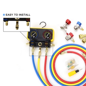 S303 वैक्यूम पंप और R32 R600 <span class=keywords><strong>r134a</strong></span> R410a कई गेज सेट दबाव गेज के लिए सेट - Product Image 5