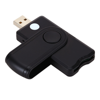 Pembaca Kartu Memori Universal Multi Slot SD/TF SD SIM USB untuk Mendukung Kartu Chip Bank dan Kantor Pos