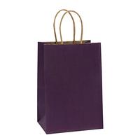 Tas Kertas Putih Ramah Lingkungan yang Dapat Didaur Ulang dengan Pegangan Tali Katun Alami Logo Kustom Tas Kemasan Hadiah Pakaian Mewah Grosir
