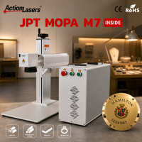 Máquina de Marcado Láser de Fibra MOPA M7 de 60W para Grabado Profundo en Metal, Acero Inoxidable, Color Ajustable, CNC