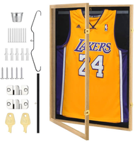 Cadre de présentation pour maillot de football, support pour collection de fans, vitrine murale pour maillot de rugby et de football