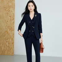 Costume personnalisé pour femmes Veste blazer à manches longues avec 2 boutons Printemps Automne Nouveau manteau pour bureau