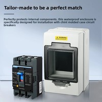 Boîtier de disjoncteur EcoNewlink MCCB IP65 étanche à la poussière pour extérieur, 250A, montage en surface, modèle de boîte de distribution
