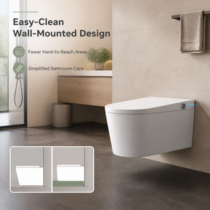 MWD CE Toilette Bidet Intelligente Monobloc avec Commande Vocale IA, Couvercle Automatique à Radar, Chasse d'eau à Double Pompe, Siège Antibactérien SIAA, Vente en Gros OEM - Product Image 2