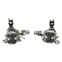 Moteur à essence bicylindre 2 temps refroidi par air 350 CC à haute efficacité en aluminium pour drones de protection animale