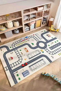 Alfombra de juego lavable antideslizante con estampado digital para niños, antialérgica, para dormitorio, guardería, preescolar, personalizada, OEM - Product Image 4