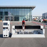 Machines automatiques CNC de découpe et de polissage de pierre de quartz avec centre ATC pour le traitement des rainures et des fentes des comptoirs en marbre