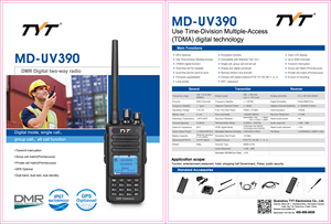 TDMA kỹ thuật số đài phát thanh MD-UV390 di động hai chiều đài phát thanh DMR đài phát thanh TYT walkie + talkie với GPS - Product Image 3