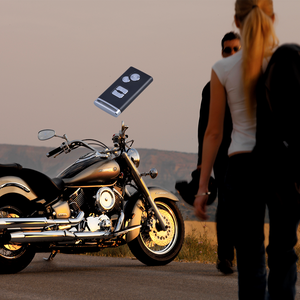 Universal <b>motorcycle</b> alarm system with remote controlled siren warning and a remote control for remote start/stop <b>engine</b> alarm - Product Image 3