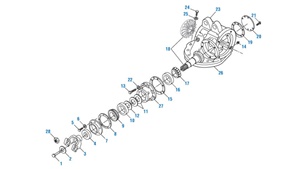 Nuevo juego de engranajes diferenciales de servicio pesado para camiones americanos, Fine Spline 14/17T (CRD 92/112) (3.86/4.17/4.42) 24KH1943B Ejes 14/17T 24KH - Product Image 3