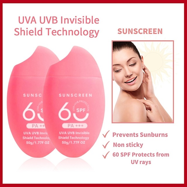 Wholesale Vegan Mineral Multi-Action Brightening Sunscreen Cream SPF50+ PA+++ with Aloe & Nourishing Benefits 50ml OEM ODM