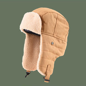 Chapeau d'aviateur en coton thermique pour homme et femme avec cache-oreilles pour les sports d'hiver, la conduite automobile et la moto - Product Image 3