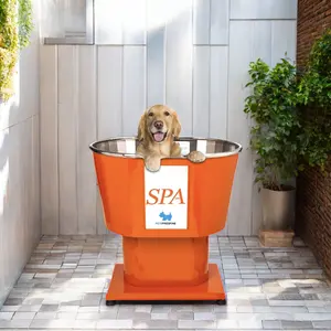 Lớn Sang Trọng Thép Không Gỉ Spa Pet Chải Chuốt Bồn Tắm Petsproofing Con Chó Rửa Bồn Tắm Bền Vững Tắm Sản Phẩm Cho Chó