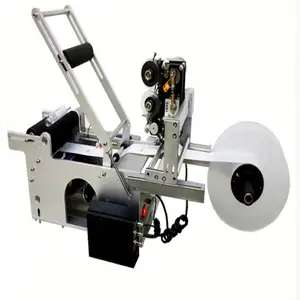 China automatic round bottle labeling machine with date stamper