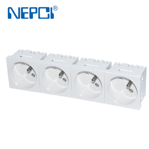 OEM ODM NEPCI 45 grados francés tipo E toma de corriente de 250V/16A empalmado 45x45MM Mecanismo <span class=keywords><strong>belga</strong></span> 2P + E módulo de salida CE - Product Image 6