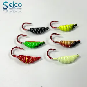 Selco便宜的价格1.4克钓具微小的盐水冰鱼夹具眼头蠕虫诱饵