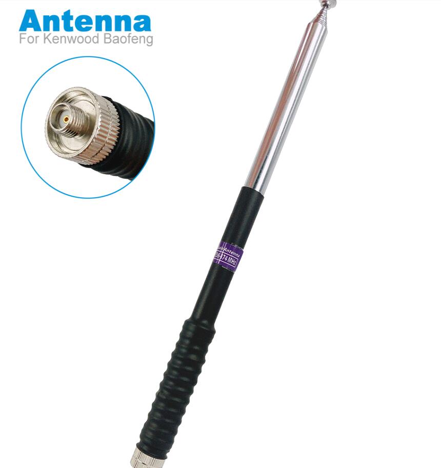 Telescopic Antenna,antenna for WouXun Kenwood BAOFENG UV-5R BF-888S Two Way Radio FP10120 VHF 136-174MHz Telescopic antenna