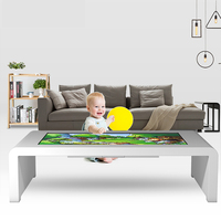 Table d'étude intelligente à écran tactile 32 43 55, kiosque interactif multi-touch, table basse intelligente pour jeux