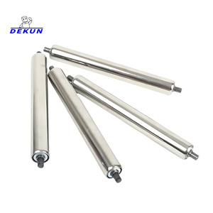 Bán buôn Chất lượng cao thép không gỉ trọng lực Băng tải con lăn mạ kẽm ròng rọc con lăn cho unpowered băng tải con lăn - Product Image 2