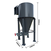 Nouveau séparateur cyclonique Séparateur de poussière cyclonique Type fendu pour les systèmes de concassage de minerai primaire pour l'alimentation de traitement des déchets de carton