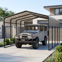 Abri de garage mobile extérieur en métal 12x20 pour usine de fabrication, vente en gros, OEM, usine, en vrac