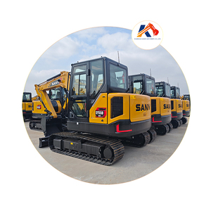 Miniexcavadora China de 5.5 Toneladas SANY SY55U, Modelo de Alta Eficiencia SY55C con Pulgar Hidráulico y Acoplador Rápido - Product Image 1