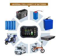 JUNTEK KG160F-120V 600A Medidor de Alta Precisión de Voltaje y Corriente, Monitor de Capacidad de Batería de Litio, Indicador F611