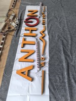 Lettres en acrylique massif personnalisées de 25 mm d'épaisseur avec face en film allemand |   Artisanat de haute qualité pour la signalétique et l'affichage de logos