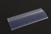 Affichage transparent personnalisé PVC acrylique Étagère Talker Étagères métalliques Prix Canal Étiquette Bande de données Porte-étiquette de billet pour l'utilisation de supermarché