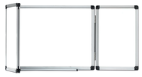 Tableau blanc magnétique pliable effaçable à sec, cadre en aluminium anodisé, panneau arrière en acier galvanisé, portable pour le bureau et la salle de classe