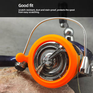 Accesorio de silicona para aparejos de pesca, carrete protector de carrete giratorio, tapón de línea de modificación anticolisión - Product Image 5