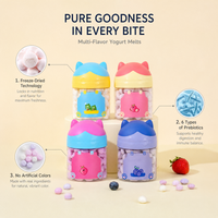 Collations saines pour enfants Aimo aux fraises, aux bleuets et autres fruits, riches en probiotiques, prix de gros d'usine.