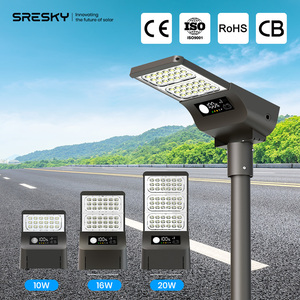 Lámpara Solar Exterior LED de Alta Eficiencia <span class=keywords><strong>SRESKY</strong></span> 2025 de 30W y 4m con Clasificación IP65 - Product Image 3