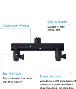 <span class=keywords><strong>Doppio</strong></span> <span class=keywords><strong>soffione</strong></span> <span class=keywords><strong>doccia</strong></span> <span class=keywords><strong>con</strong></span> valvola di intercettazione e braccio <span class=keywords><strong>doccia</strong></span>, 2 <span class=keywords><strong>soffione</strong></span> <span class=keywords><strong>doccia</strong></span> ad alta pressione 5 funzione soffioni spruzzatori - Product Image 3