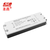 Driver LED Dimmable sans Scintillement, Haute Valeur de Facteur de Puissance (PFC), 30W, Triac/0-10V/1-10V (5 en 1), IP20, CE, RoHS