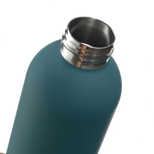 Stock High Quality 350Ml 500Ml 750Ml Custom Logo Bpa Free Sport Rubber Paint Soft Touch Small Mouth Vacuum Water <b>Bottles</b> Flask - Product Image 6