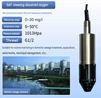 Sonde de mesure de l'oxygène dissous (DO) à fluorescence auto-nettoyante RS485 IP68 pour la surveillance des eaux usées en aquaculture