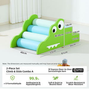 टॉडलर चढ़ाई खिलौने, 6-टुकड़ा फोम ब्लॉक, क्रॉलिंग, चढ़ाई और स्लाइडिंग के लिए इनडोर सॉफ्ट प्ले जिम जिम - Product Image 5