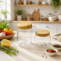WEIJIA 99-25 830ml Boîte en PET transparente de qualité alimentaire avec impression par transfert d'eau, couvercle à grain de bois, bouchon à vis