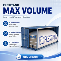 Flexitank souple de 24 000 L en PE de qualité alimentaire pour le transport de liquides en vrac dans les conteneurs de 20 et 40 pieds