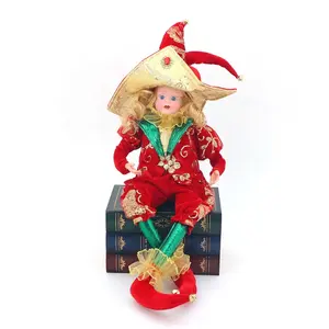 SOTE PD101 Pirate Christmas Elf Doll Party Ornament 70CM Red Stuffed Christmas Elf