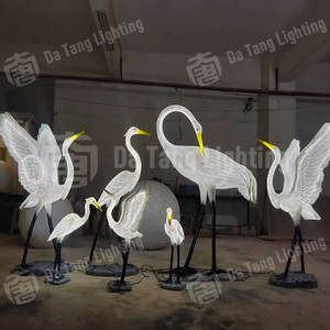 Lámpara decorativa LED Egret, IP65, impermeable, con forma de aves, para iluminación de parques, césped y festividades. - Product Image 5