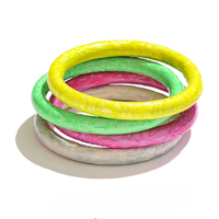 Bracelet Multicolore Tendance en Acier Inoxydable Émaillé Étanche pour Femme XY 3997 Nouvelle Collection Été 63mm