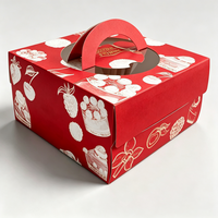 Boîte en carton pliable avec impression UV, boîte cadeau de luxe pour les fêtes, emballage de Noël, impression personnalisée du logo, boîte à pizza, boîte de boulangerie