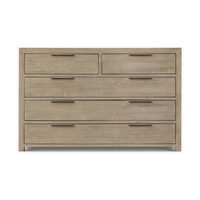 Commode à 5 tiroirs en bois massif de style européen moderne, finition chêne vieilli, pour chambre et salon, meuble de rangement avec tiroirs larges pour la maison