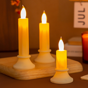 Décorations d'Halloween en gros : Bougie électronique LED noire, Lanterne citrouille, Ornement de bureau pour une ambiance d'horreur et de fantômes - Product Image 3