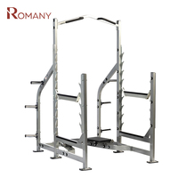 Équipement de fitness robuste pour l'entraînement de force, sans entretien, en tube d'acier, rack à squats et barre de traction pour la musculation