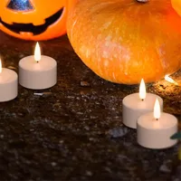 Décoration de Noël, télécommande, minuterie, magnétique / CC / Type-C, station de charge, bougies sans flamme rechargeables, ensemble de lumières de table à thé